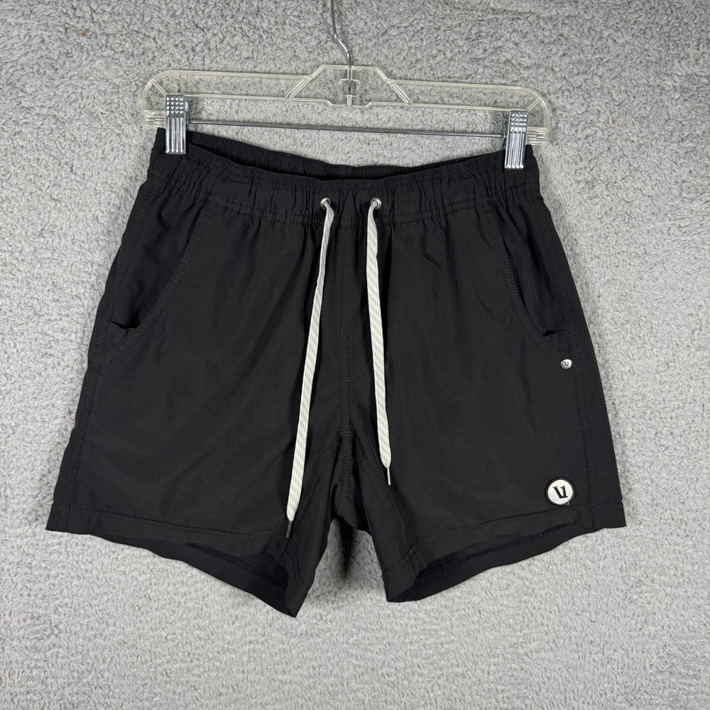 Vuori Kore Shorts Mens Black 5 Inch Inseam Lined Activewear Training Shorts